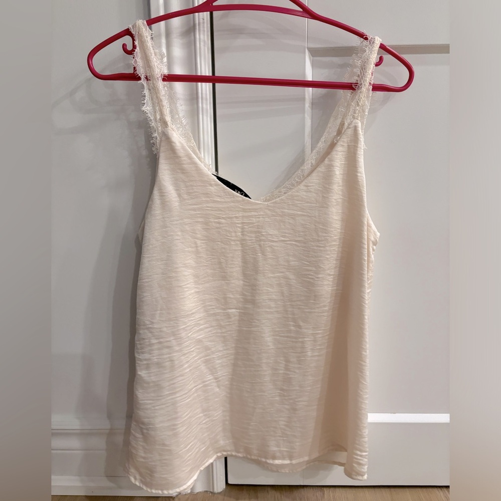 Ladies Size Small Dex Silky Frilly Tank-top - Perfect Condition